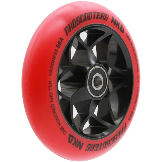 NKD Goat Stunt Scooter Roți negre și roșii 110 mm