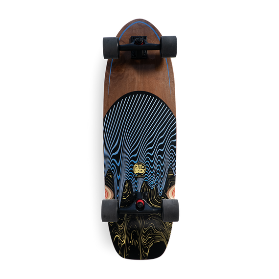 Surfskate Cutback Board - albastru închis 34"