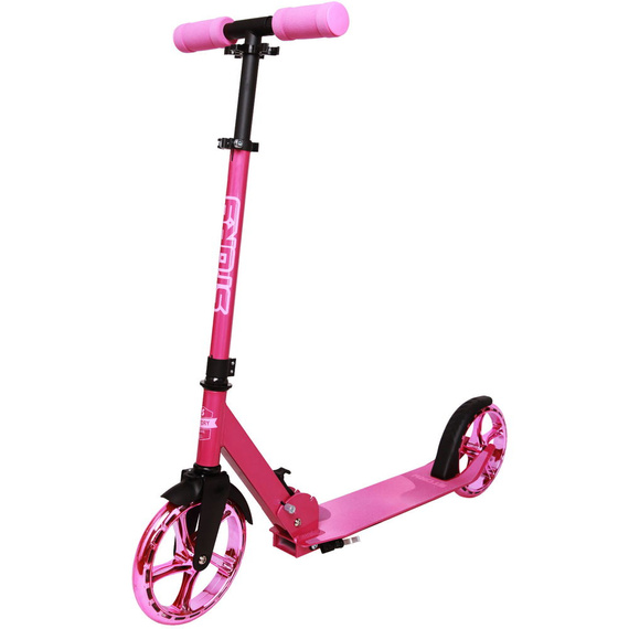 Scuter de transport cu roți mari Story Urban GO! Brocart roz