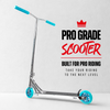Trotinetă freestyle CORE SL3 Complete Stunt Scooter Chrome Teal înălțime 92,5 cm