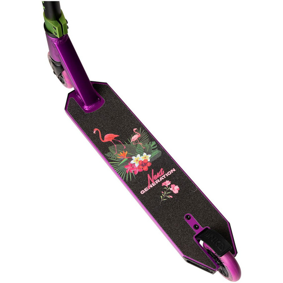 NKD Next Generation Scuter negru și violet din aluminiu de înaltă performanță Ușor pentru tinerii piloți. 79,4 cm