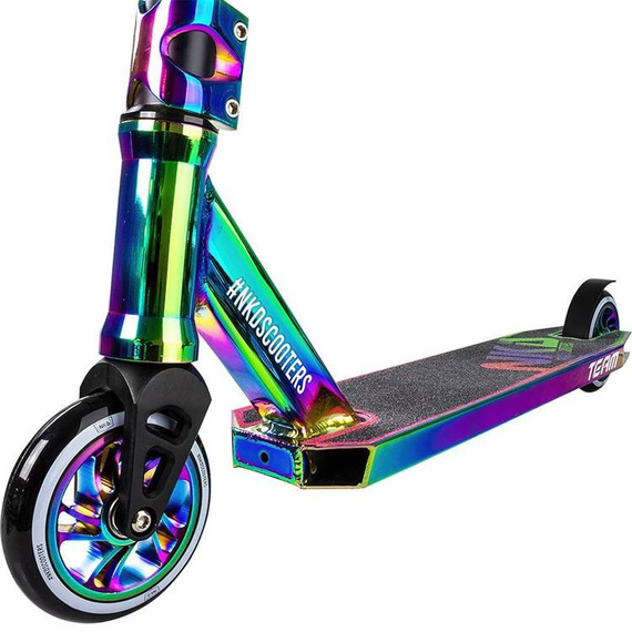 NKD Team Rainbow Performance Scooter Aluminiu ușor pentru copii Rainbow wys. 81 cm 
