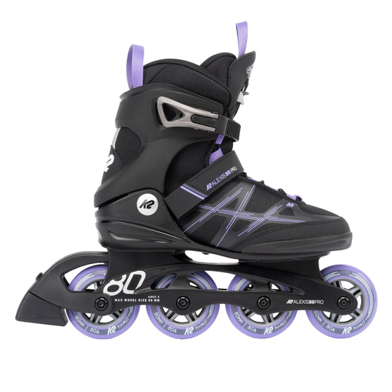 Patine cu rotile K2 Alexis 80 Pro Negru și violet