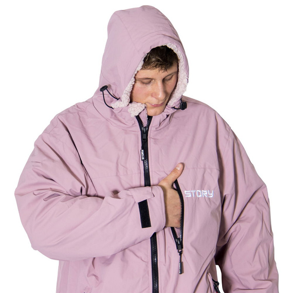 Poncho Poncho Jacket Story Change Robe Rose Tinted Pink