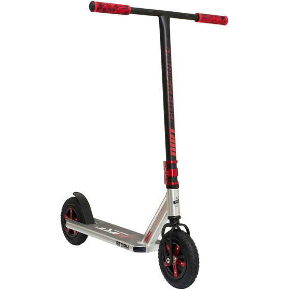 Off-road Story Dirt Freestyle Scooter negru și argintiu 89,9 cm