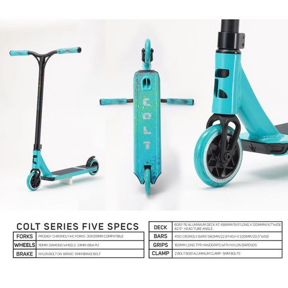 Blunt Scooters Colt S5 Scooter complet de performanță albastru 84 cm