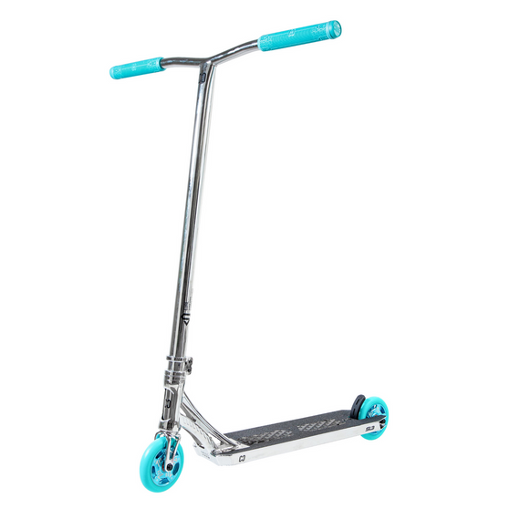 Trotinetă freestyle CORE SL3 Complete Stunt Scooter Chrome Teal înălțime 92,5 cm
