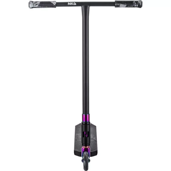 Stunt Aluminiu scuter ușor pentru călăreți tineri NKD Next Generation Stunt Black & Rainbow wys. 79,4 cm