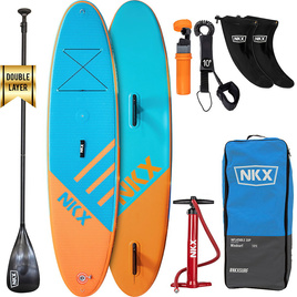 SUP gonflabil bord de turism NKX Windsurf albastru-portocaliu 9'6