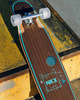 Longboard pentru dansatori NKX Geometric Walnut Green 117 cm