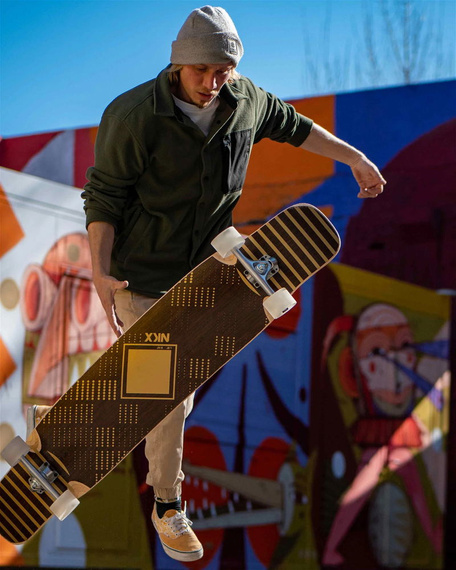 Longboard pentru dans NKX Vegas Gold 121 cm