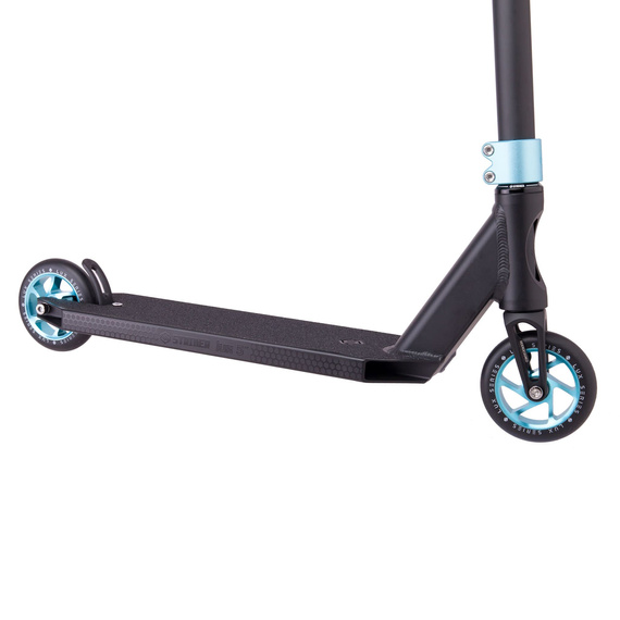Trotinetă Freestyle Striker Lux 5" Stunt Scooter Negru-Turcoaz înălț. 87 cm