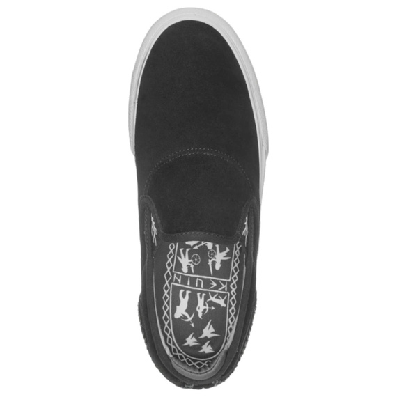 EMERICA Wine G6 Slip-On X Kevin Baekkel Pantofi alb-negru