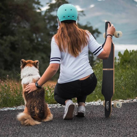 Canadian Maple Longboard de înaltă calitate NKX Fearless Walnut 101 cm