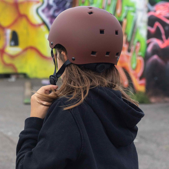 NKX Brain Saver Cască de skateboard Burgundy