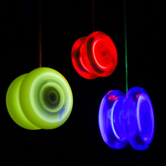 YoYoFactory Light-up Yoyo Spinstar LED corp clar albastru