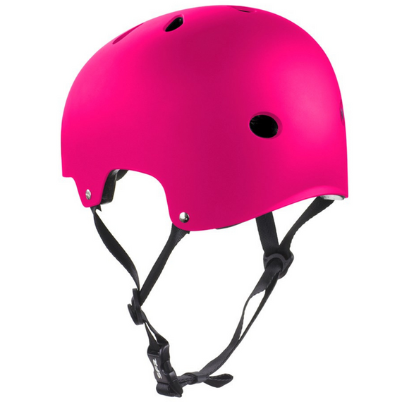 Skateboarding Scooter Rollerblading Helmet SFR Essentials Helmet Shiny Pink Fluo
