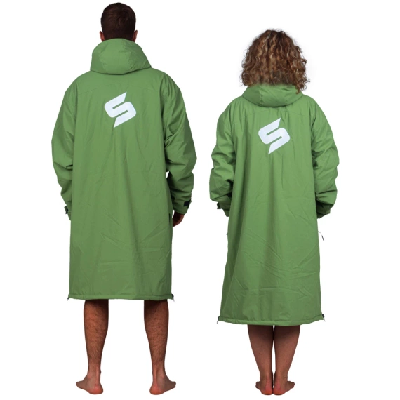 Poncho Poncho Jacket Story Change Robe Olive