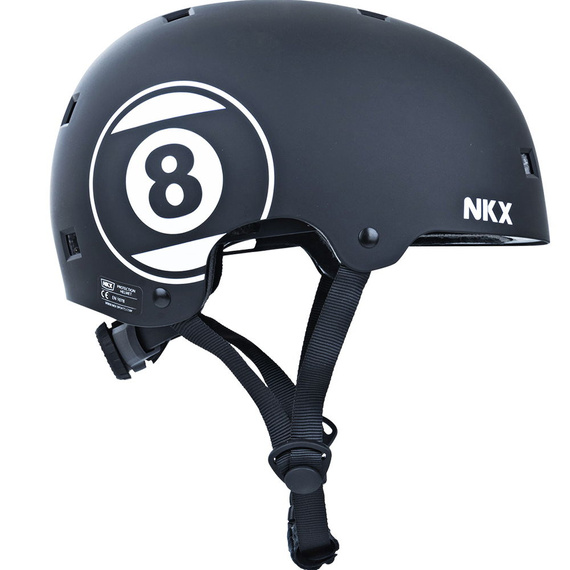 NKX Brain Saver Skateboard Helmet negru 8 Ball
