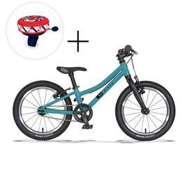 Superlekki rower dla dzieci KUbikes 16s Turkus