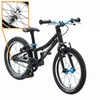 KUbikes 16S Bicicletă superușoară pentru copii cu 2 viteze Negru și albastru