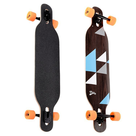 Longboard Drop-thru simetric principal Geometrix albastru 105 cm