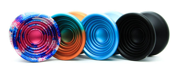 Yoyo din aluminiu YoYoFactory Bullseye Albastru