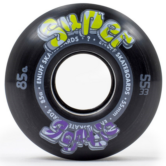 ENUFF Super Softie Skateboard Wheels 55 mm Negru