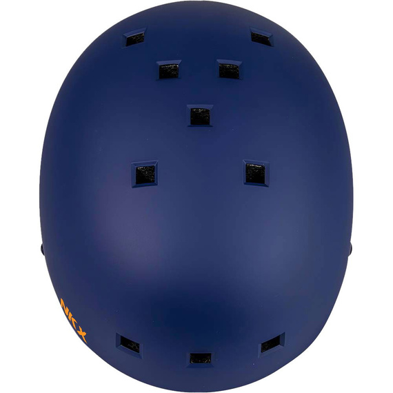 NKX Brain Saver cască de skateboard albastru marin și portocaliu
