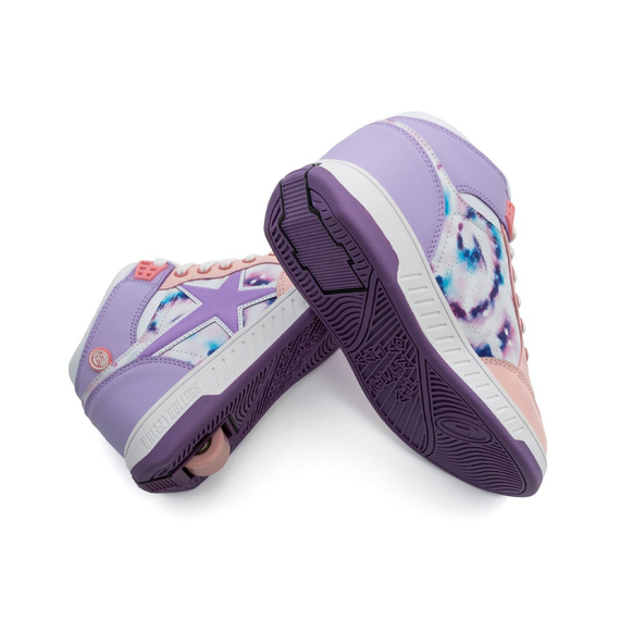 Breezy Rollers Skater Pantofi alb-violet-roz 