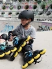 Patine cu rotile reglabile K2 Raider Pro pentru copii Albastru și galben