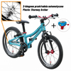 Bicicletă pentru copii superușoară KUbikes 16S 2 viteze turcoaz-roșu