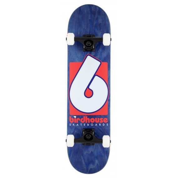 Birdhouse Complet Etapa 3 B Logo Skateboard Navy Red 7.75"