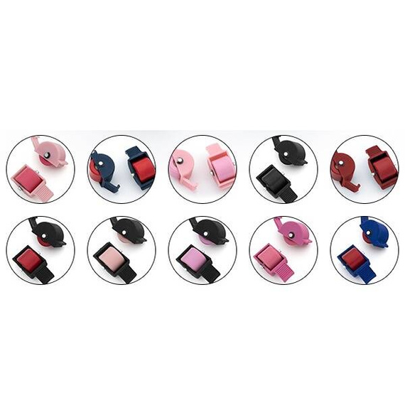 Set de roți Breezy Rollers Wheels negru și portocaliu