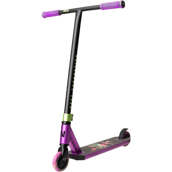 NKD Next Generation Scuter negru și violet din aluminiu de înaltă performanță Ușor pentru tinerii piloți. 79,4 cm