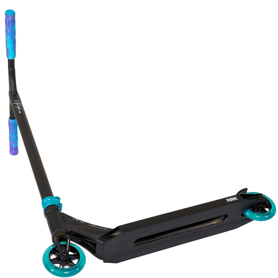 NKD Park Stunt scuter negru și albastru wys. 84 cm