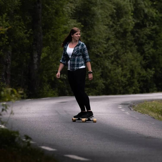 Canadian Maple Longboard de înaltă calitate NKX Fearless Walnut 101 cm