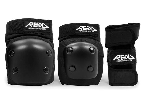 REKD Junior Heavy Duty Triple Pad Set Negru