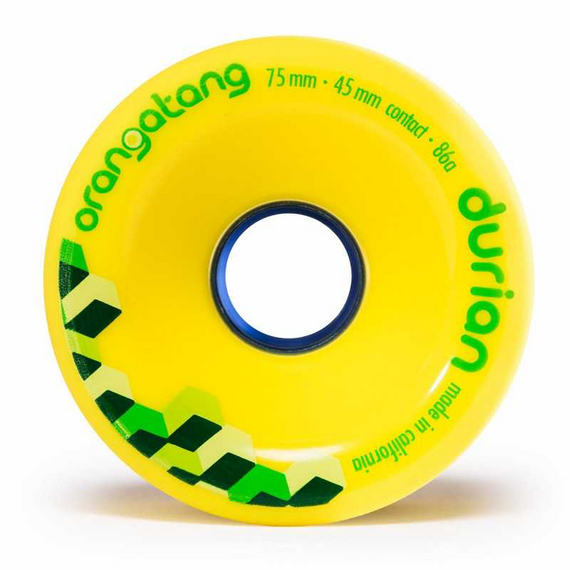 Orangatang Durian Longboard roți galben 75mm 86A