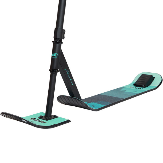 Trotinetă Freestyle pe zăpadă NKD SNOW Stunt Scooter Negru-Mentă înălț. 82 - 92 cm