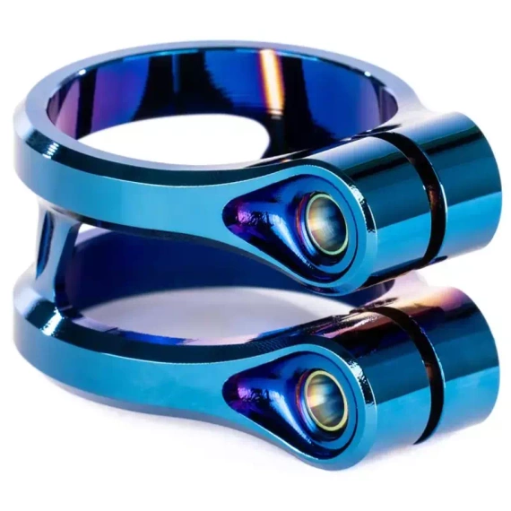 Ethic Sylphe V2 Clemă dublă crom albastru 34.9 mm