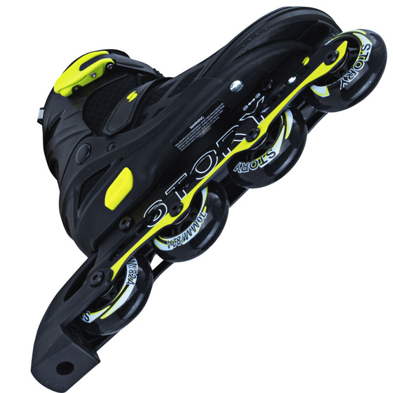 Story Midnight Adjustable Inline Skates negru și galben