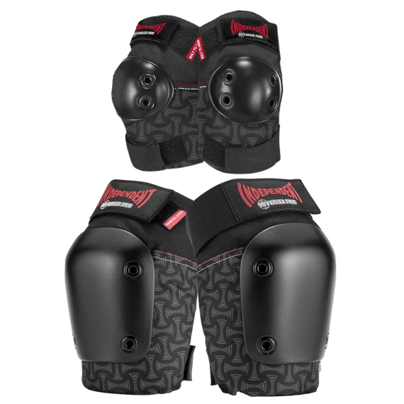 Set de protecții pentru genunchi și coate 187 Killer Pads x Independent Combo Pack Knee and Elbow Negru