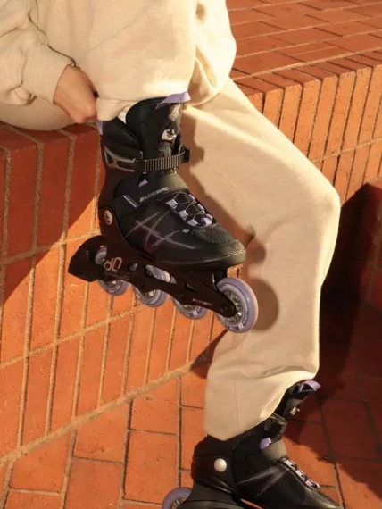 Patine cu rotile K2 Alexis 80 Pro Negru și violet
