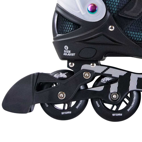 Patine Story Motion reglabile în linie Negru