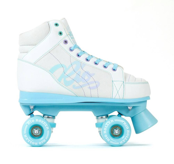RIO ROLLER LUMINA QUAD SKATES Patine cu rotile alb/albastru