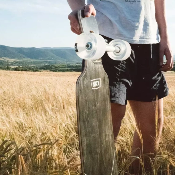 NKX Signature Fiberglass Longboard negru 101 cm