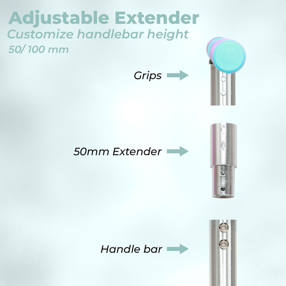 Trotinetă Freestyle pentru trambulină Story Original Trampoline Scooter Negru-Iridescent 55–70 cm