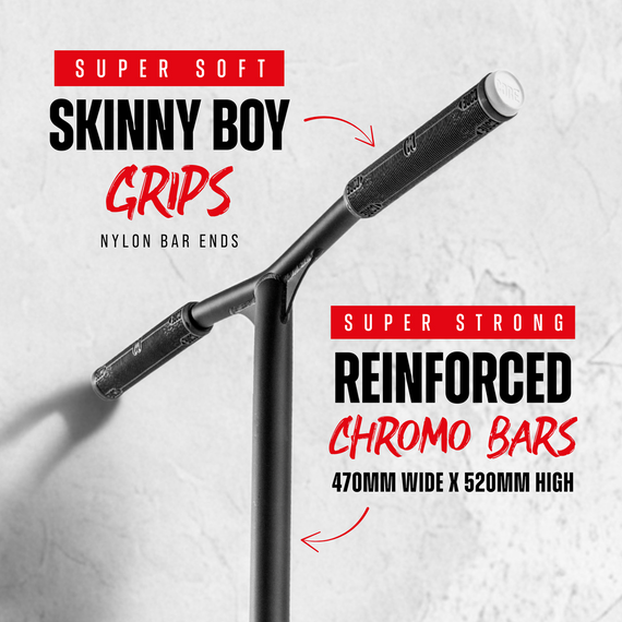 Trotinetă de Freestyle CORE CG1 Mini Complete Stunt Scooter Negru, înălțime 77 cm