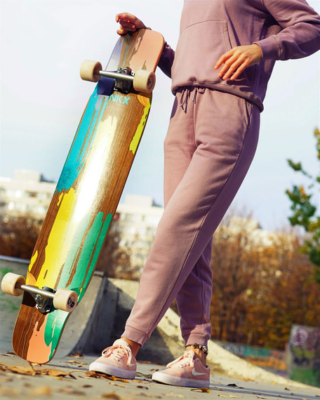 Longboard pentru dans NKX Vegas roz 121 cm